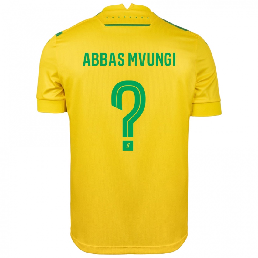 Criança Camisola Omar Abbas Mvungi #0 Verde Amarelo Principal 2024/25 Camisa