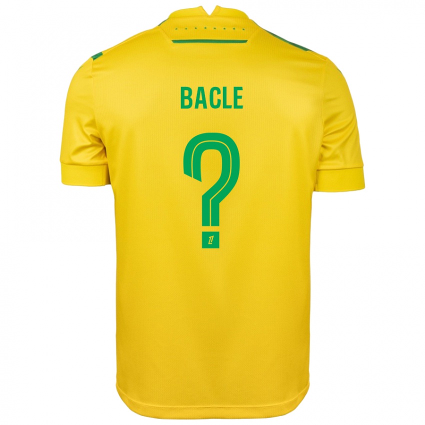 Criança Camisola Thomas Bacle #0 Verde Amarelo Principal 2024/25 Camisa