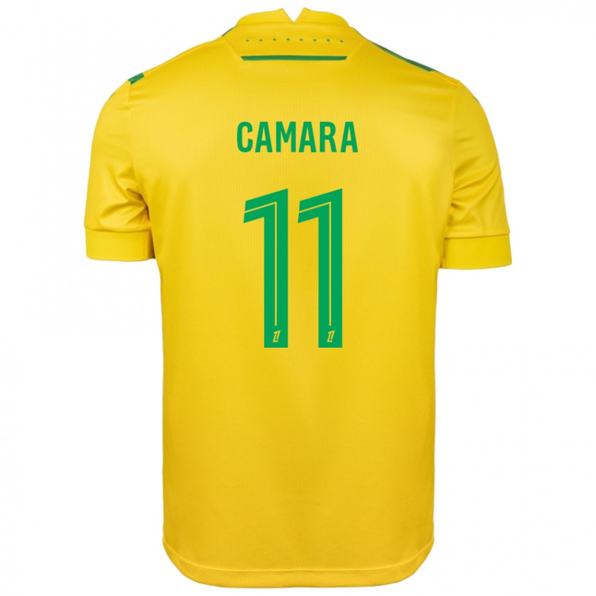 Criança Camisola Aboubacar Camara #11 Verde Amarelo Principal 2024/25 Camisa