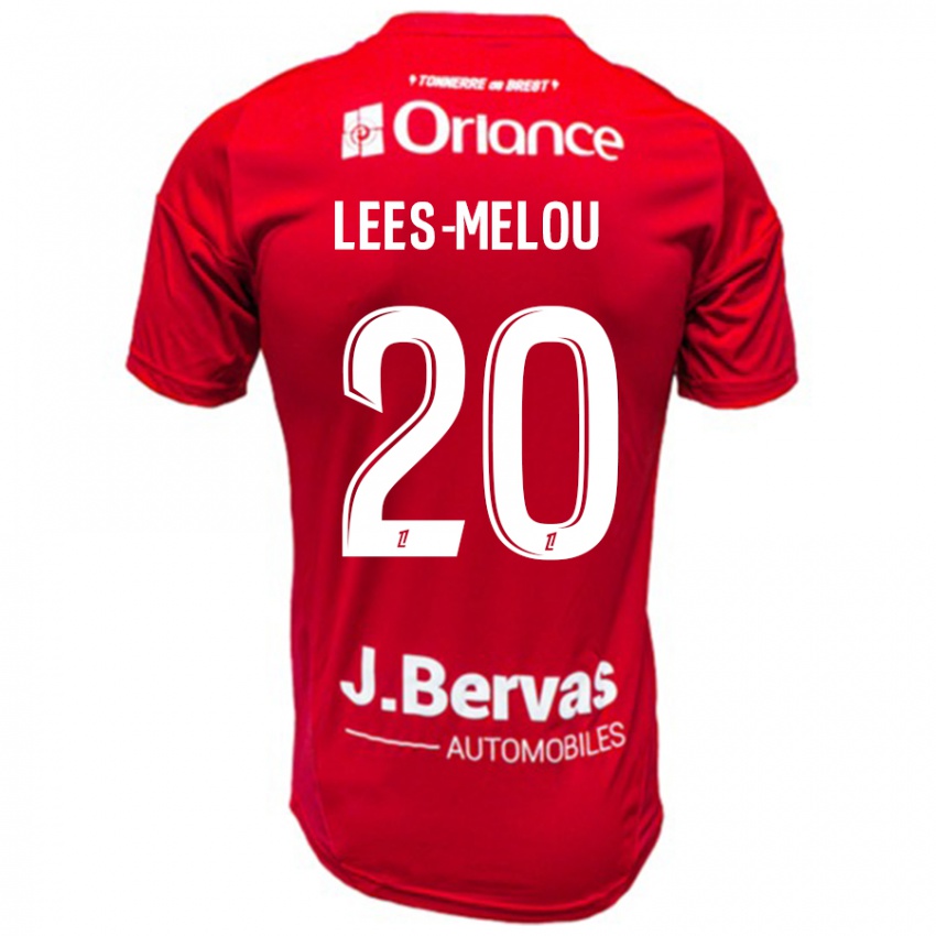 Criança Camisola Pierre Lees-Melou #20 Branco Vermelho Principal 2024/25 Camisa