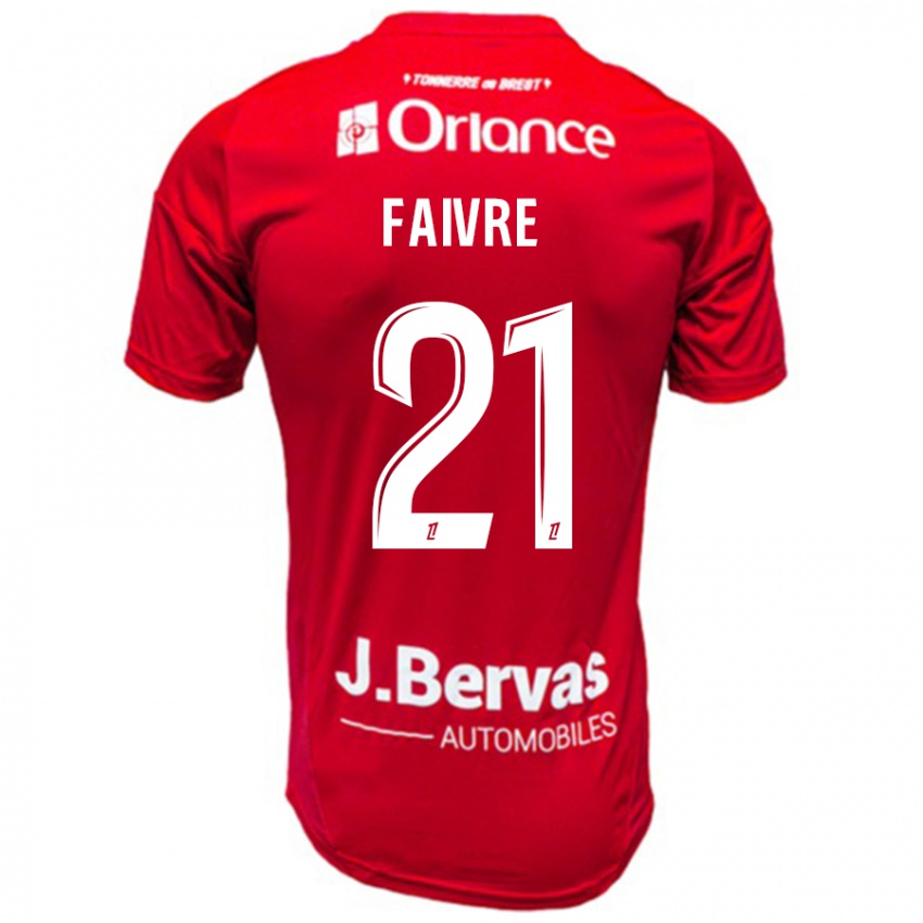 Criança Camisola Romain Faivre #21 Branco Vermelho Principal 2024/25 Camisa