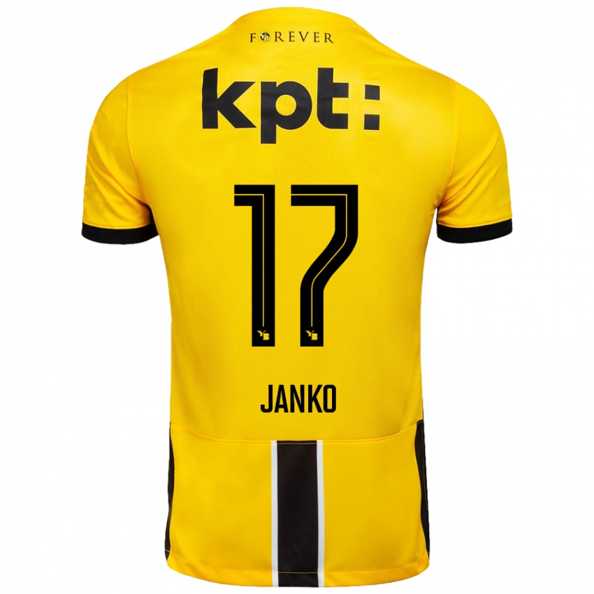 Criança Camisola Saidy Janko #17 Preto Amarelo Principal 2024/25 Camisa