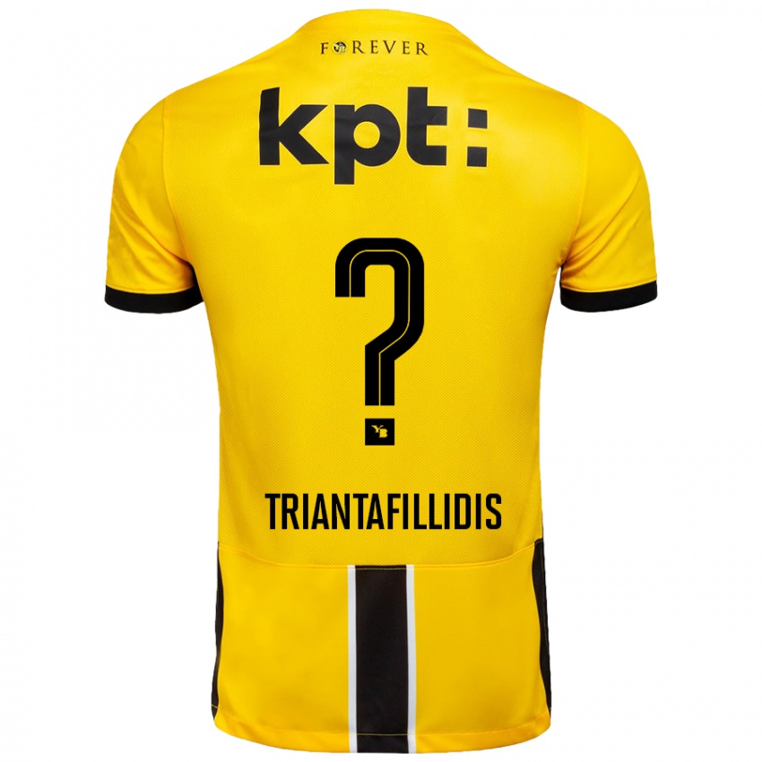 Criança Camisola Nevin Triantafillidis #0 Preto Amarelo Principal 2024/25 Camisa