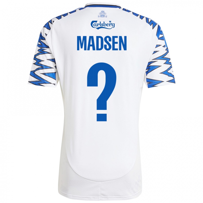 Criança Camisola Noah Madsen #0 Céu Branco Azul Principal 2024/25 Camisa