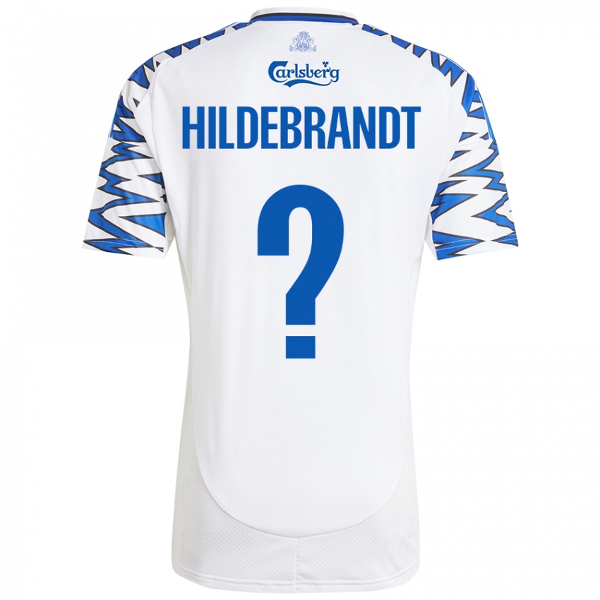 Criança Camisola Sylvester Hildebrandt #0 Céu Branco Azul Principal 2024/25 Camisa