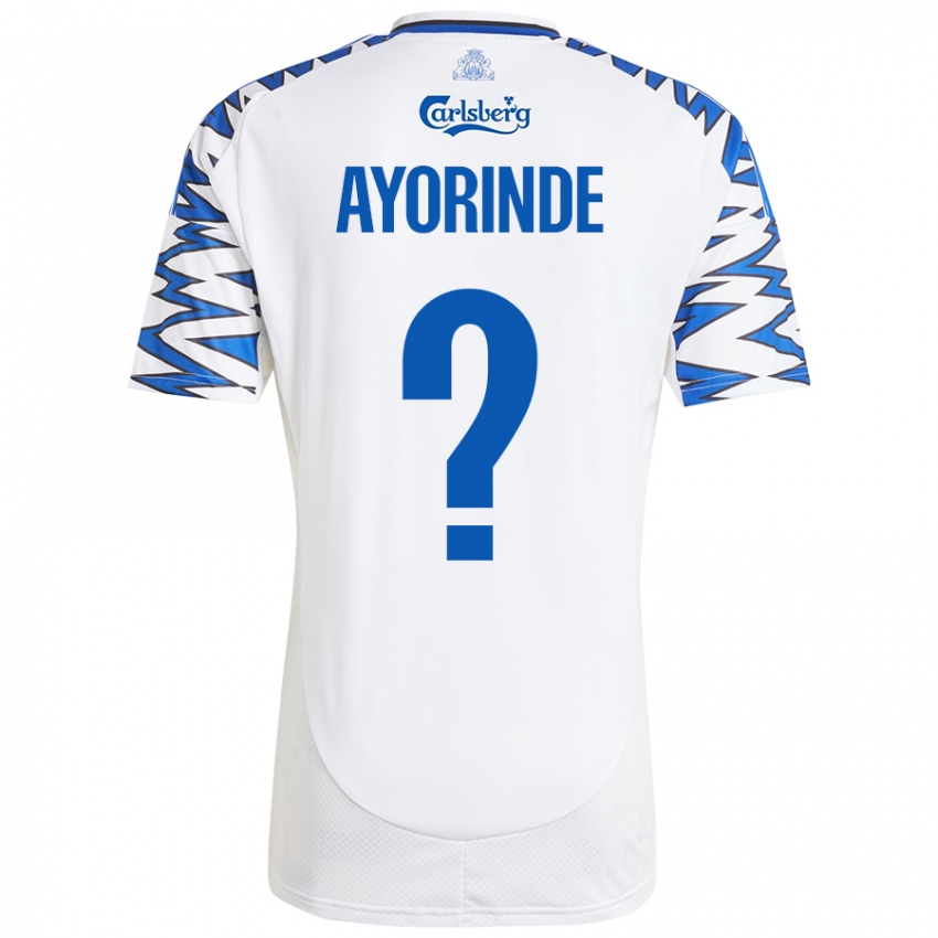 Criança Camisola Noah Ayorinde #0 Céu Branco Azul Principal 2024/25 Camisa