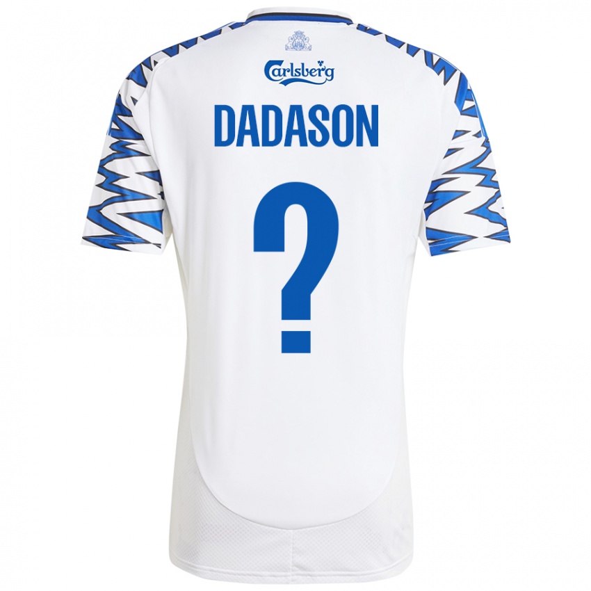 Criança Camisola Viktor Dadason #0 Céu Branco Azul Principal 2024/25 Camisa