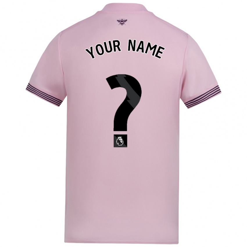 Criança Camisola Seu Nome #0 Cor-De-Rosa Alternativa 2024/25 Camisa