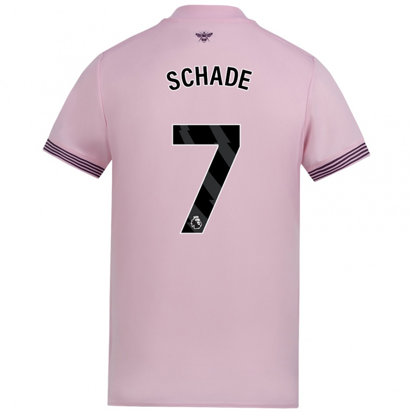 Criança Camisola Kevin Schade #7 Cor-De-Rosa Alternativa 2024/25 Camisa