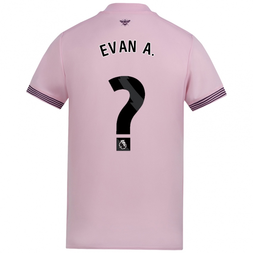 Criança Camisola Evan Anderson #0 Cor-De-Rosa Alternativa 2024/25 Camisa