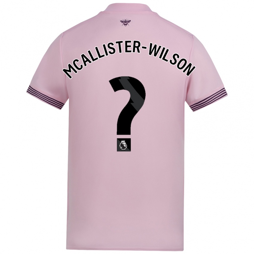 Criança Camisola Zack Mcallister-Wilson #0 Cor-De-Rosa Alternativa 2024/25 Camisa