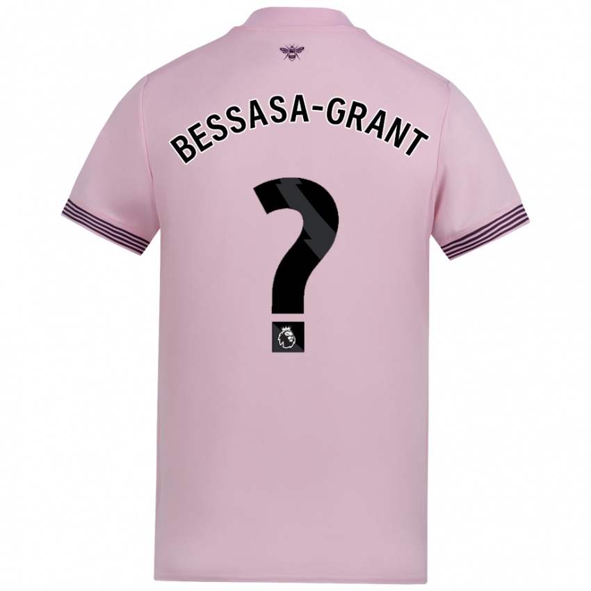 Criança Camisola Mekhai Bessasa-Grant #0 Cor-De-Rosa Alternativa 2024/25 Camisa