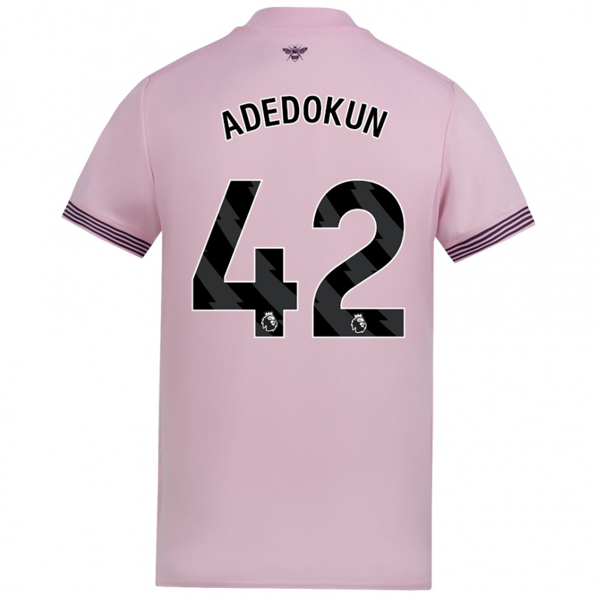 Criança Camisola Val Adedokun #42 Cor-De-Rosa Alternativa 2024/25 Camisa