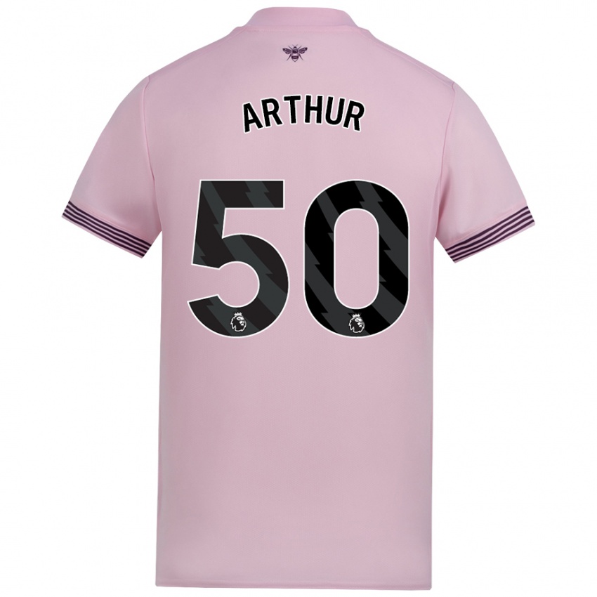 Criança Camisola Benjamin Arthur #50 Cor-De-Rosa Alternativa 2024/25 Camisa