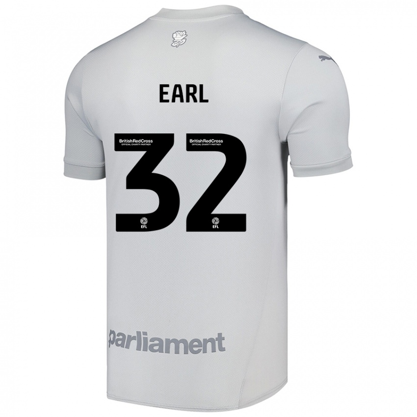 Criança Camisola Josh Earl #32 Cinza Prateado Alternativa 2024/25 Camisa