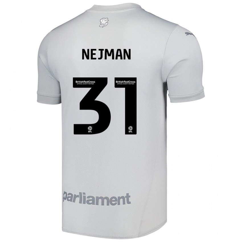 Criança Camisola Harrison Nejman #31 Cinza Prateado Alternativa 2024/25 Camisa