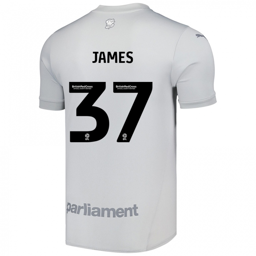 Criança Camisola Nathan James #37 Cinza Prateado Alternativa 2024/25 Camisa