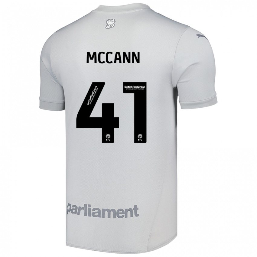 Criança Camisola Bayley Mccann #41 Cinza Prateado Alternativa 2024/25 Camisa