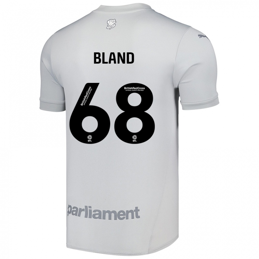 Criança Camisola Jonathan Bland #68 Cinza Prateado Alternativa 2024/25 Camisa