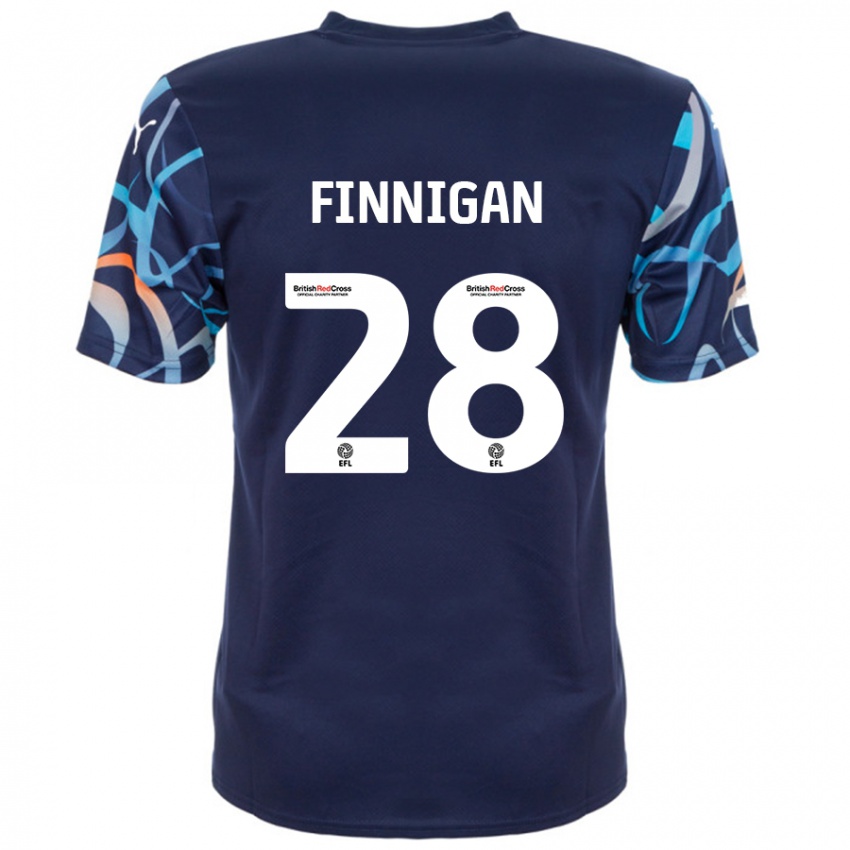 Criança Camisola Ryan Finnigan #28 Azul Marinho Alternativa 2024/25 Camisa