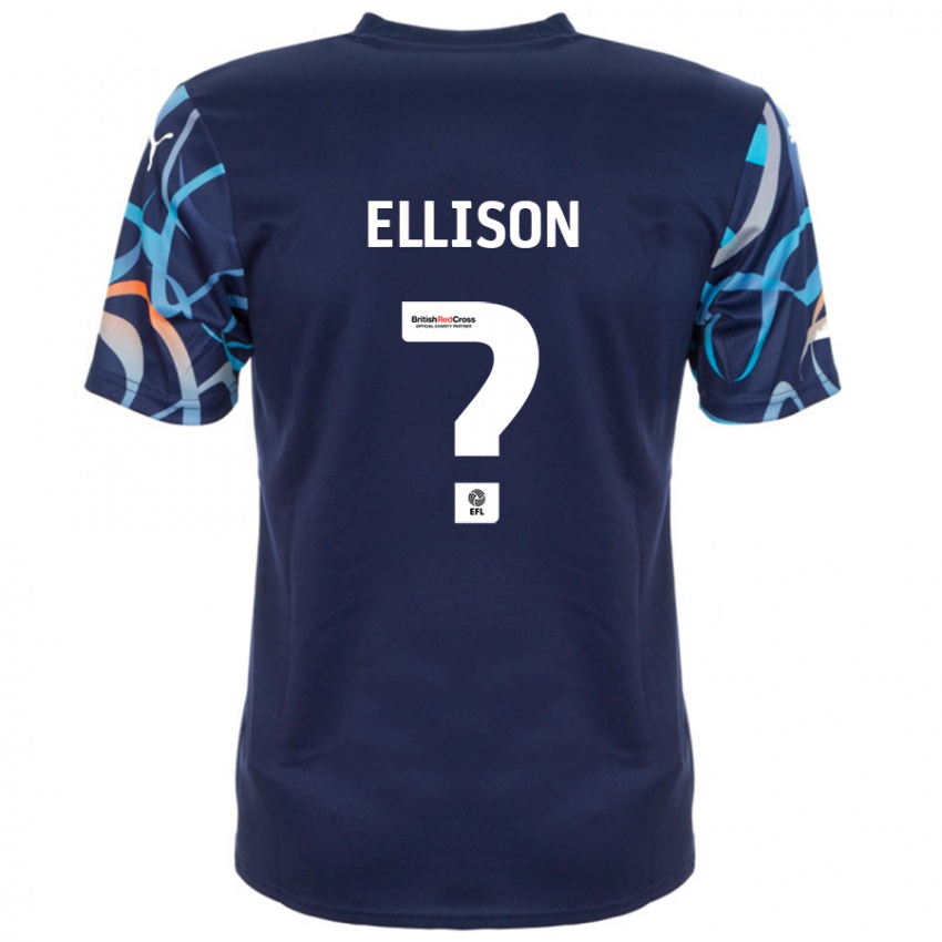 Criança Camisola Jordyn Ellison #0 Azul Marinho Alternativa 2024/25 Camisa