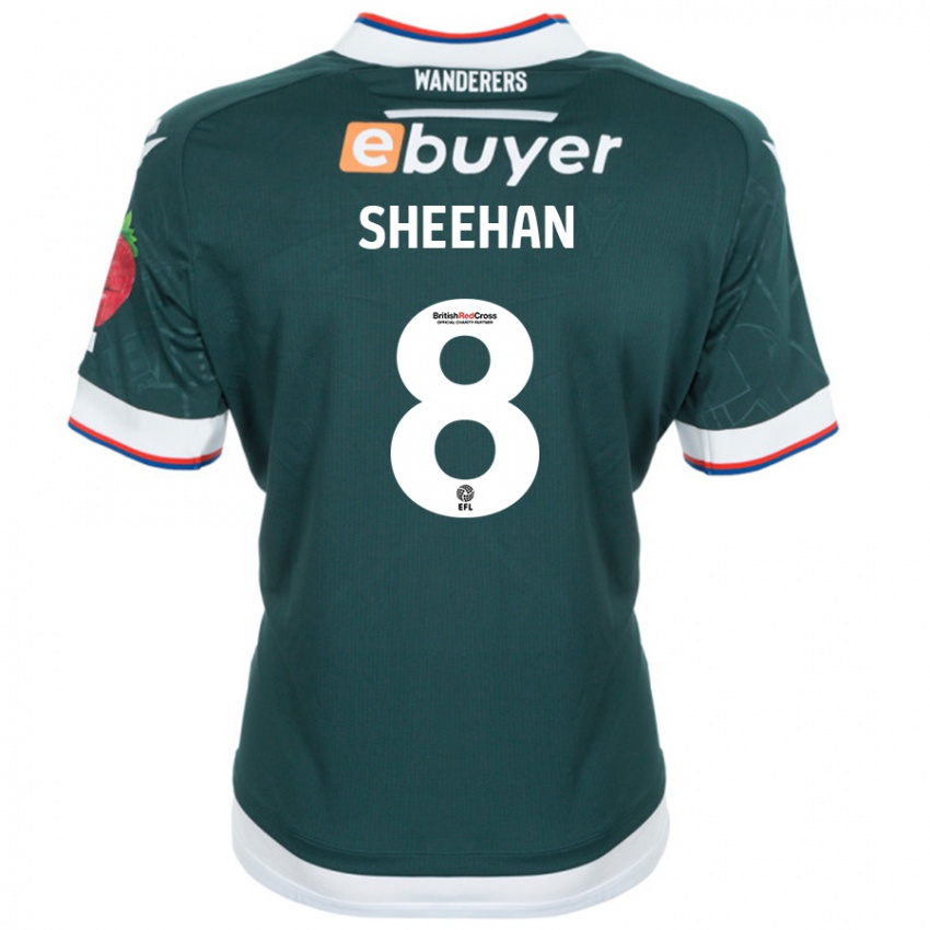 Criança Camisola Josh Sheehan #8 Verde Escuro Alternativa 2024/25 Camisa