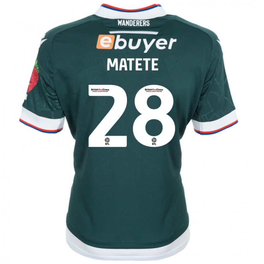 Criança Camisola Jay Matete #28 Verde Escuro Alternativa 2024/25 Camisa