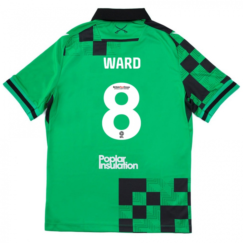 Criança Camisola Grant Ward #8 Preto Verde Alternativa 2024/25 Camisa