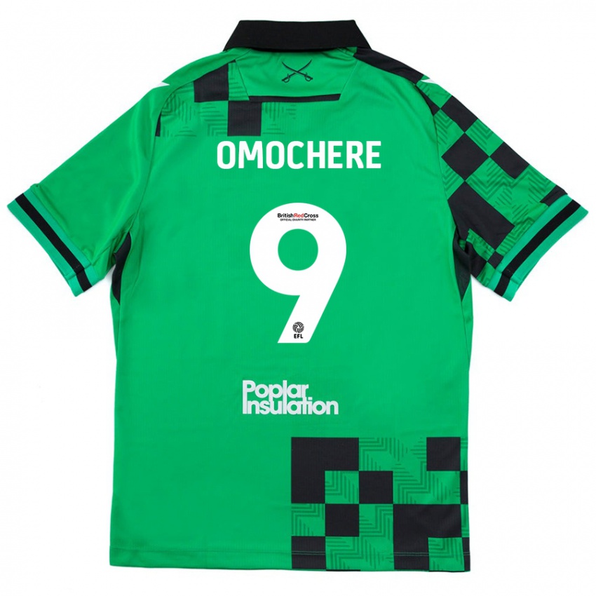 Criança Camisola Promise Omochere #9 Preto Verde Alternativa 2024/25 Camisa