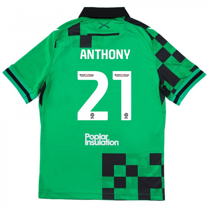 Criança Camisola Micah Anthony #21 Preto Verde Alternativa 2024/25 Camisa