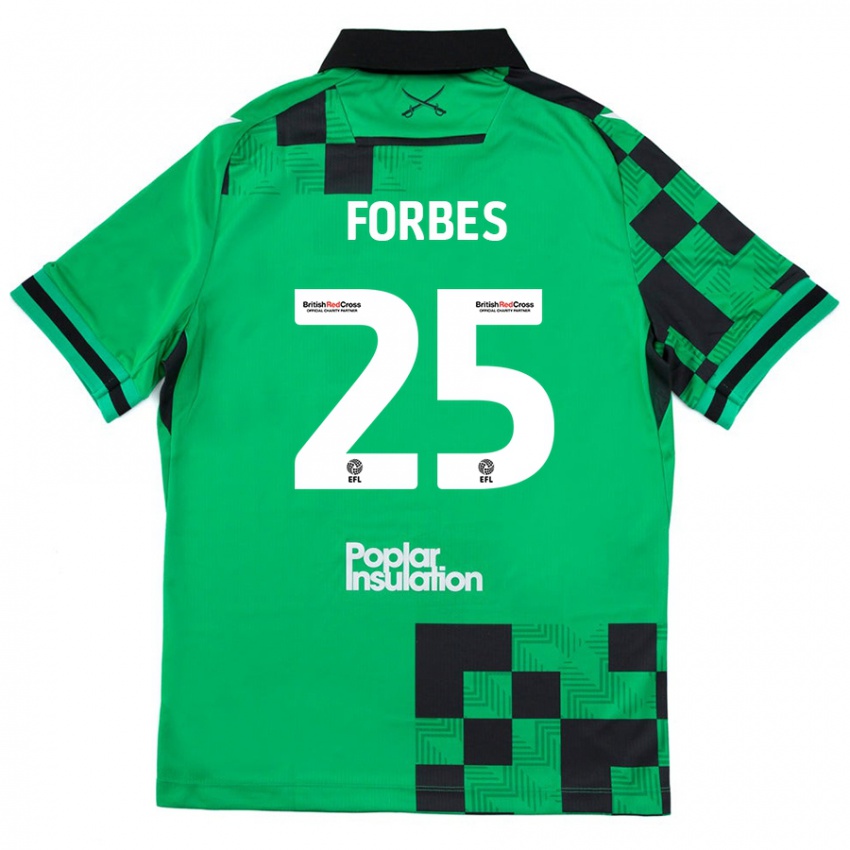 Criança Camisola Michael Forbes #25 Preto Verde Alternativa 2024/25 Camisa