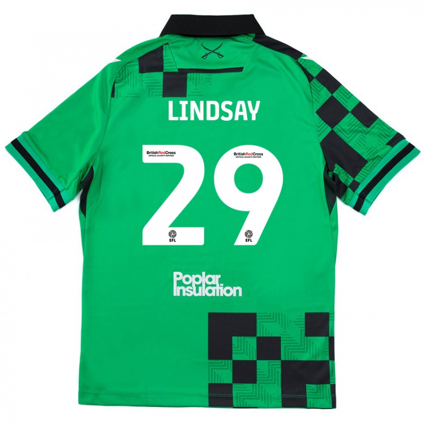 Criança Camisola Jamie Lindsay #29 Preto Verde Alternativa 2024/25 Camisa