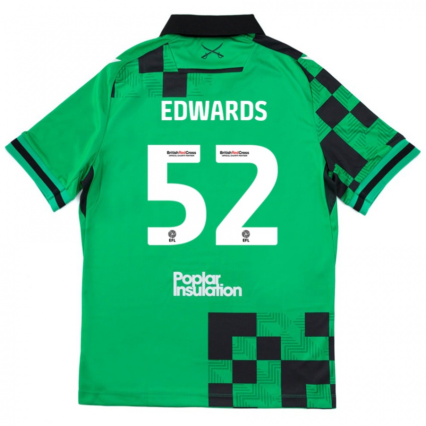 Criança Camisola Max Edwards #52 Preto Verde Alternativa 2024/25 Camisa