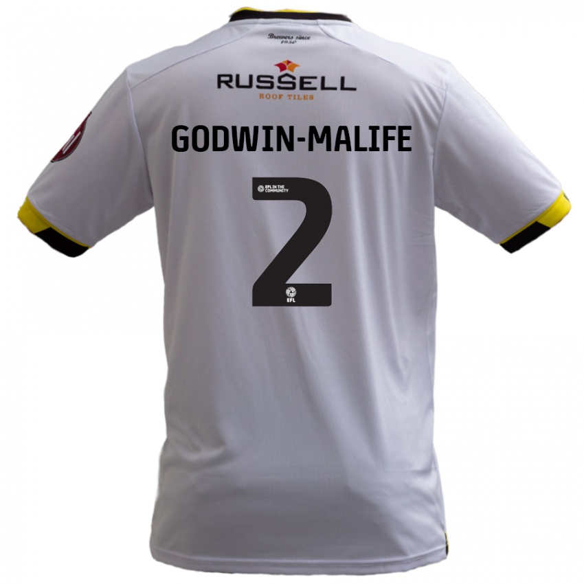 Criança Camisola Udoka Godwin-Malife #2 Branco Alternativa 2024/25 Camisa