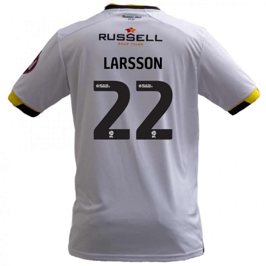 Criança Camisola Julian Larsson #22 Branco Alternativa 2024/25 Camisa