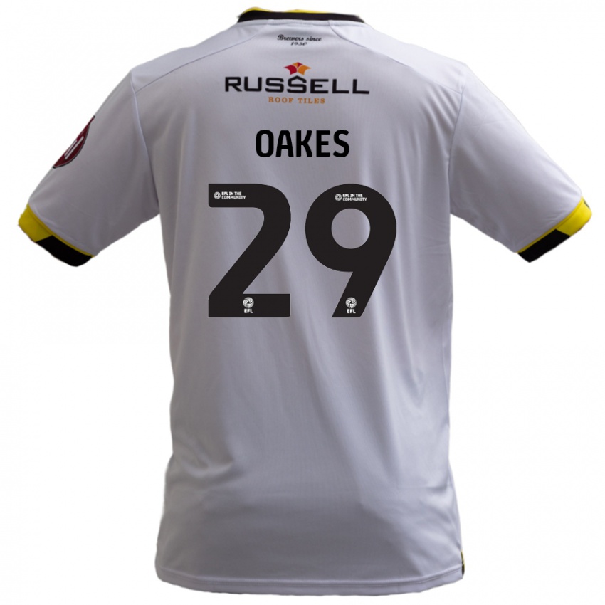 Criança Camisola Toby Oakes #29 Branco Alternativa 2024/25 Camisa