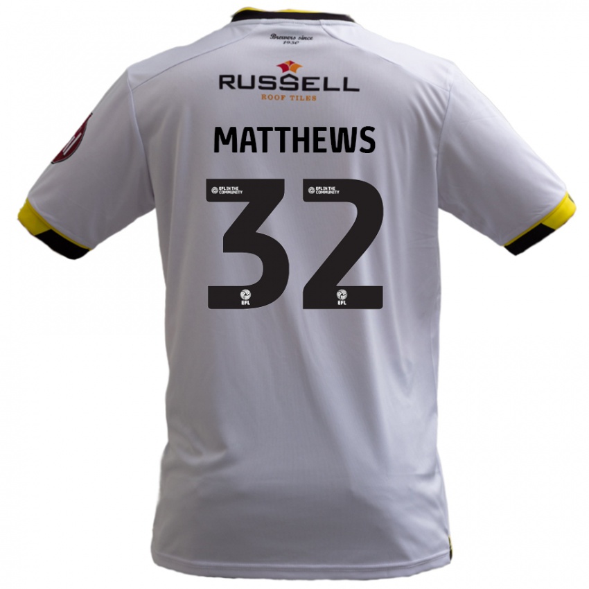 Criança Camisola Daniel Matthews #32 Branco Alternativa 2024/25 Camisa