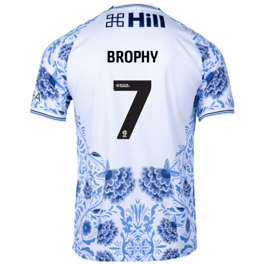 Criança Camisola James Brophy #7 Azul Branco Alternativa 2024/25 Camisa