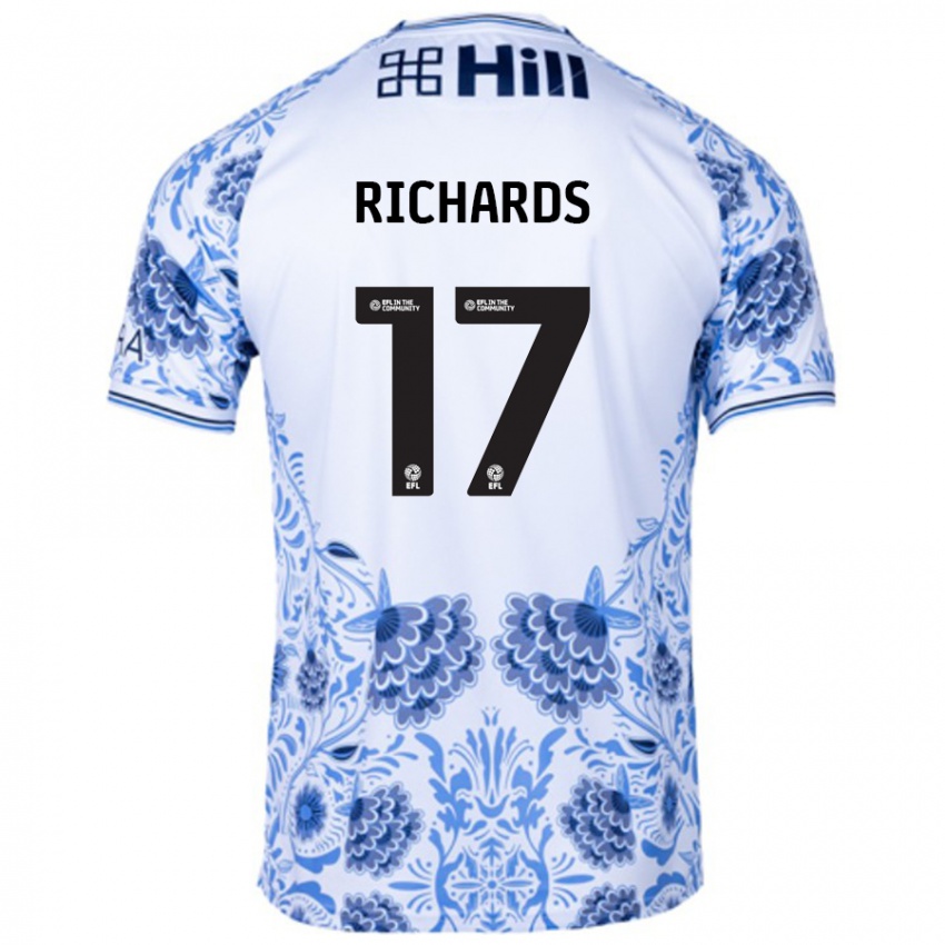 Criança Camisola Taylor Richards #17 Azul Branco Alternativa 2024/25 Camisa