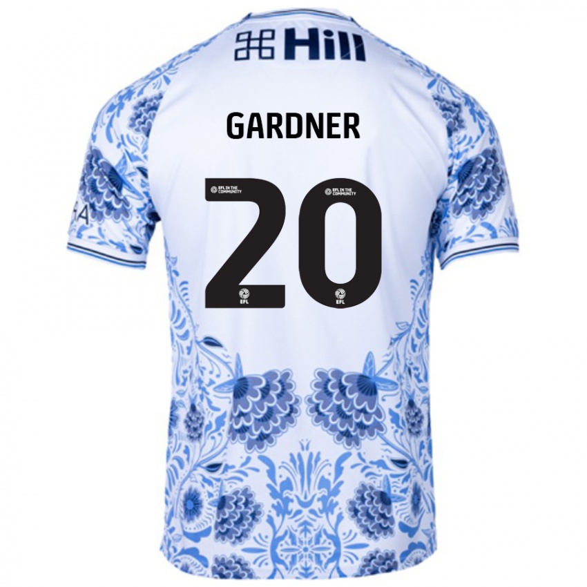 Criança Camisola Gary Gardner #20 Azul Branco Alternativa 2024/25 Camisa