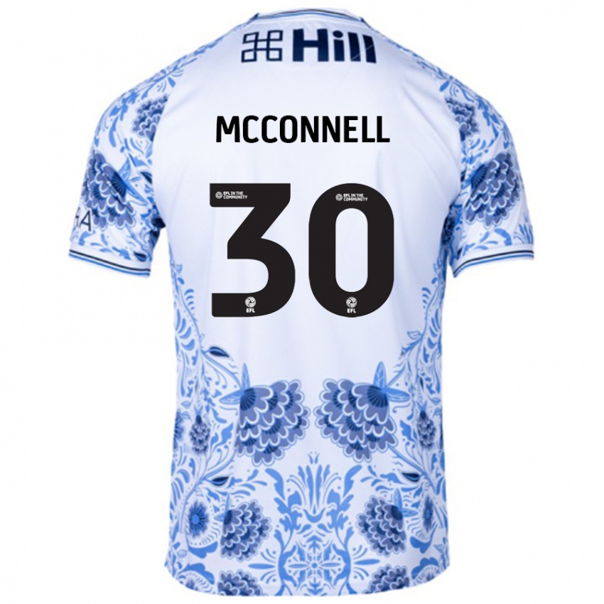 Criança Camisola Glenn Mcconnell #30 Azul Branco Alternativa 2024/25 Camisa