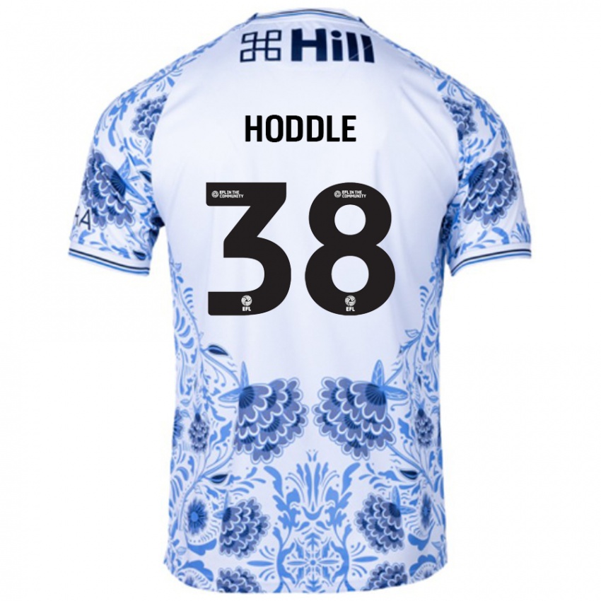 Criança Camisola George Hoddle #38 Azul Branco Alternativa 2024/25 Camisa