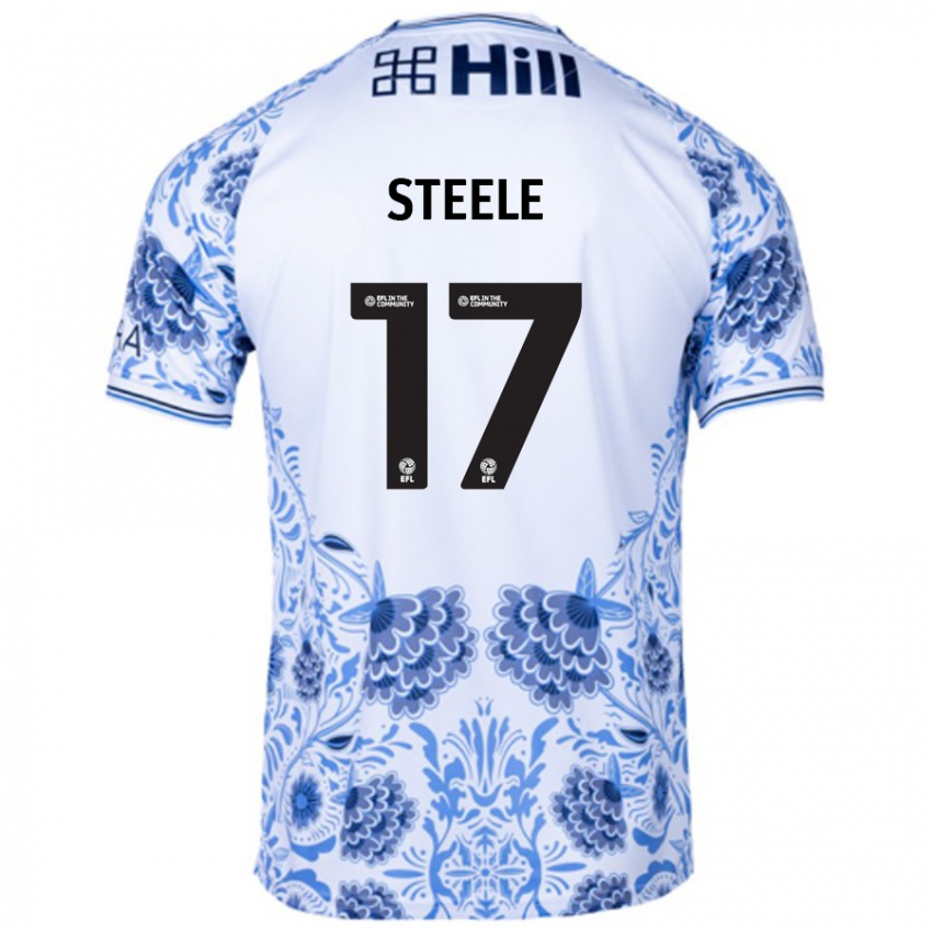 Criança Camisola Fran Steele #17 Azul Branco Alternativa 2024/25 Camisa