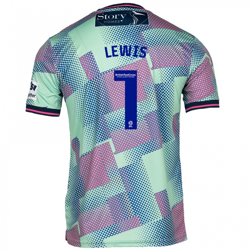 Criança Camisola Harry Lewis #1 Verde Alternativa 2024/25 Camisa