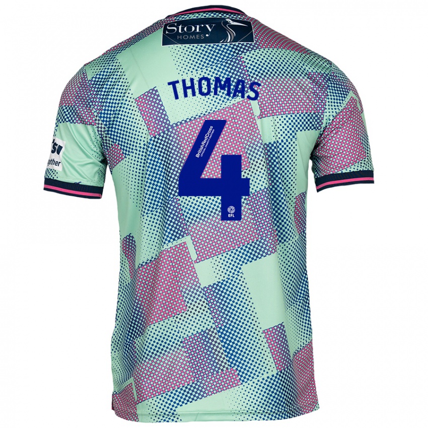 Criança Camisola Terell Thomas #4 Verde Alternativa 2024/25 Camisa