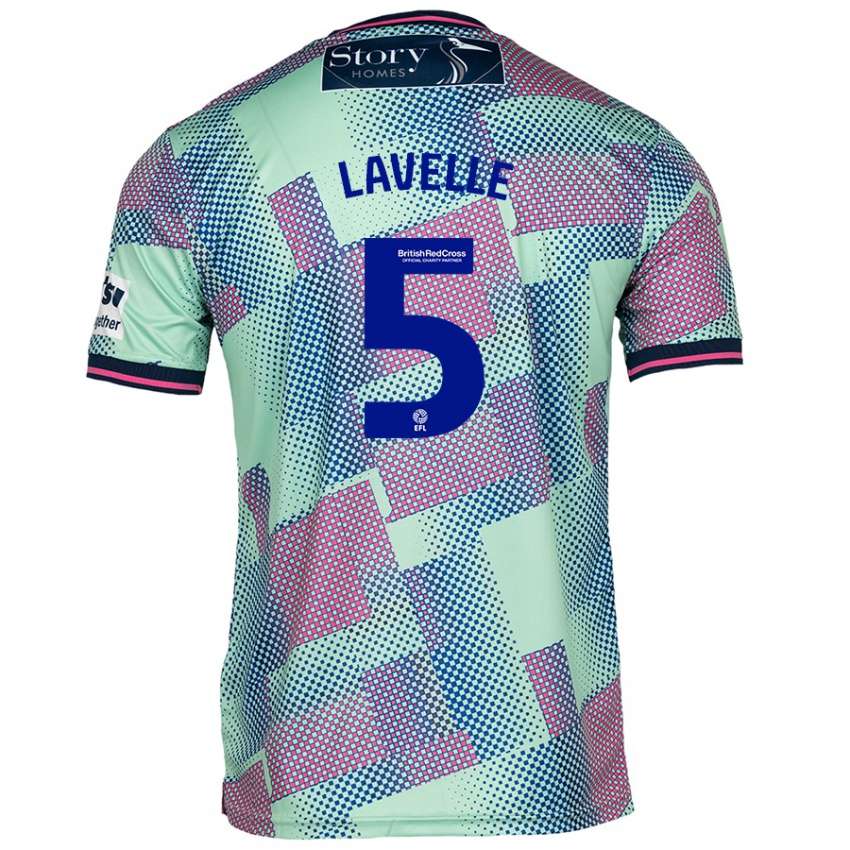 Criança Camisola Sam Lavelle #5 Verde Alternativa 2024/25 Camisa