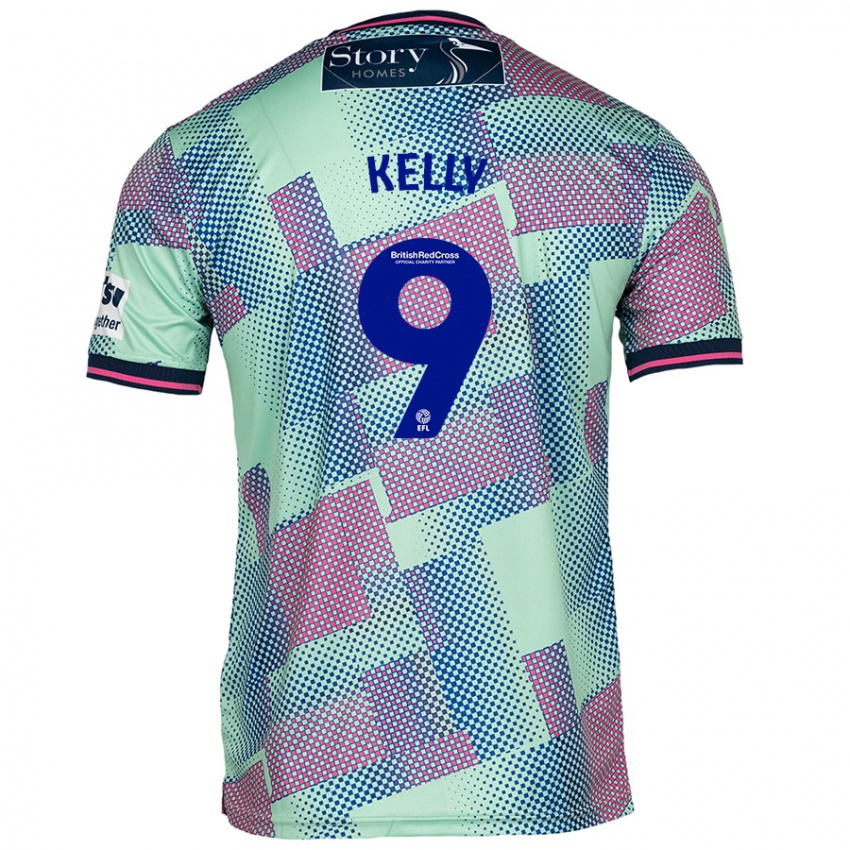 Criança Camisola Georgie Kelly #9 Verde Alternativa 2024/25 Camisa