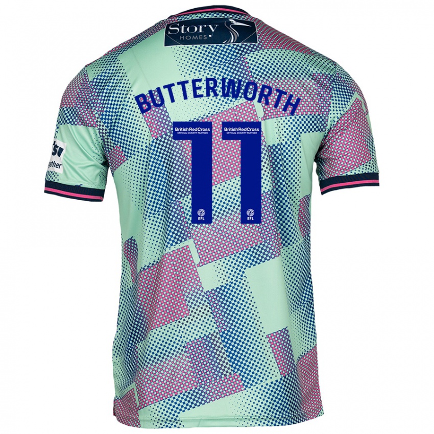 Criança Camisola Daniel Butterworth #11 Verde Alternativa 2024/25 Camisa