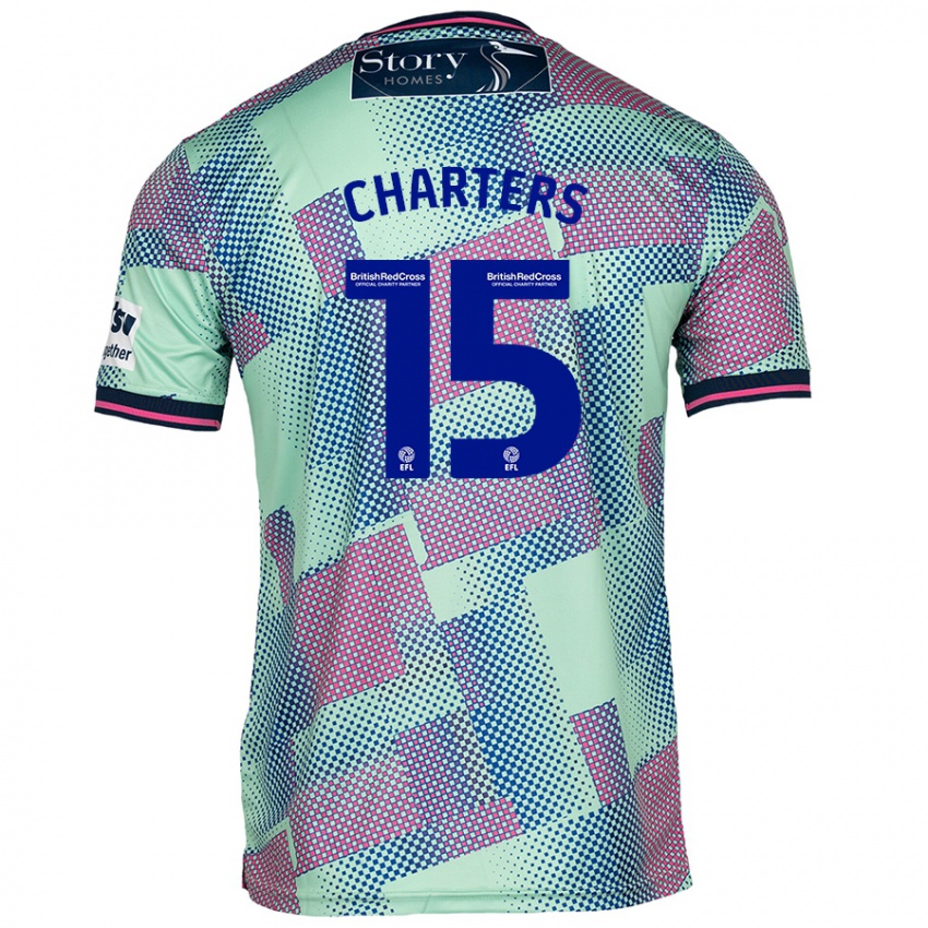 Criança Camisola Taylor Charters #15 Verde Alternativa 2024/25 Camisa