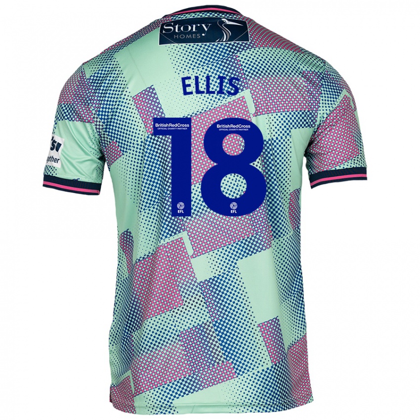 Criança Camisola Jack Ellis #18 Verde Alternativa 2024/25 Camisa